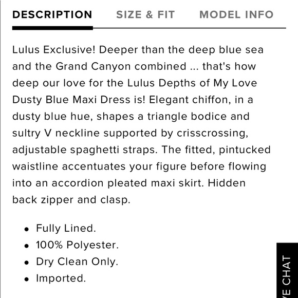 Lulus - dusty blue maxi dress - Picture 5 of 7